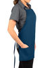 Picture of 6 Pack - Navy Blue Adjustable Bib Apron - 3 Pocket