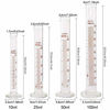 Picture of SUPERLELE Glass Graduated Cylinder Set 10ml 25ml 50ml 100ml, Thick Glass Beaker Set 50ml 100ml 250ml with 2 Droppers