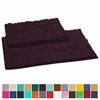 Picture of LuxUrux Bathroom Rug Set-Extra-Soft Plush Bath mat Shower Bathroom Rugs,1'' Chenille Microfiber Material, Super Absorbent (Rectangular Set, Plum)