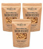 Picture of Portland Pet Food Company All-Natural Dog Treat Biscuits Multipack (3 x 5 oz Bags) - Bacon Flavor - Grain-Free, Gluten-Free, Human-Grade, Limited Ingredients