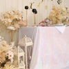 Picture of Eternal Beauty 60'' X 102'' Iridescence Sequin Tablecloth Wedding Banquet Party Rectangle Table Cover