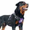 Picture of Auroth Tactical Dog Harness for Small Medium Large Dogs No Pull Adjustable Pet Harness Reflective K9 Working Training Easy Control Pet Vest Military Service Dog Harnesses (XL, Purple Camo)