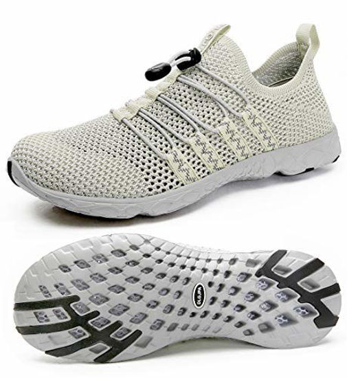 Picture of DLGJPA Women's Quick Drying Water Shoes for Beach or Water Sports Lightweight Slip On Walking Shoes Apricot