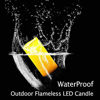 Picture of Flameless Candle,Salipt LED Waterproof Candles Set of 8 (D 3'' X H 3''3''4''4''5''5''6''6) Battery Operated Candles,Flameless Candles,Resin Plastic,Indoor Outdoor Use,White