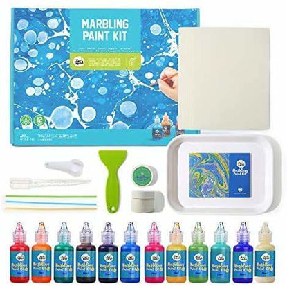 Marbling Paint Kit for Kids Water Art Paint Set Arts and Crafts for Girls & Boys Age 4-12 Gift for Easter Christmas Thanksgiving Kids Activities for