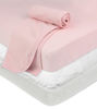 Picture of American Baby Company Playard Bundle Mattress Pad Cover, Fitted Sheet, Muslin Swaddle Blanket, Pink, for Boys and Girls