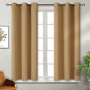 Picture of BGment Blackout Curtains for Bedroom - Grommet Thermal Insulated Room Darkening Curtains for Living Room, Set of 2 Panels (38 x 45 Inch, Khaki)