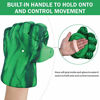 Picture of ELITEVER Incredible Smash Fists Gloves Plush Hands, Toddler Superhero Toy Gloves Green