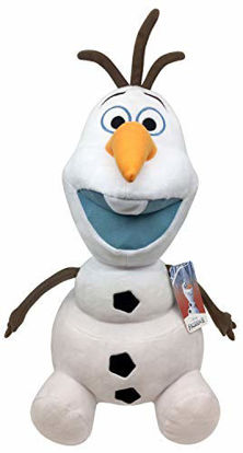 Picture of Disney Frozen 2 Olaf Plush Stuffed Pillow Buddy - Super Soft Polyester Microfiber, 17 inch (Official Disney Product)