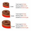 Picture of TORRAMI Wide Silicone Weather Stripping 3 inch Width 20 Feet Length, Draft Stopper Seal for Barn and Garage Door Under Bottom,Top, Sides, Brown