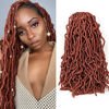 Picture of Umylar 18 inch New Faux Locs Crochet Hair, 7 packs Extensible New Soft Locs Crochet Hair Pre Looped Locs Braiding Hair for Black Women(18 Inch,350#)