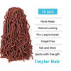 Picture of Umylar 18 inch New Faux Locs Crochet Hair, 7 packs Extensible New Soft Locs Crochet Hair Pre Looped Locs Braiding Hair for Black Women(18 Inch,350#)