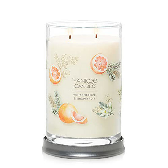 Picture of Yankee Candle White Spruce & Grapefruit Signature Large Tumbler Candle 20 oz