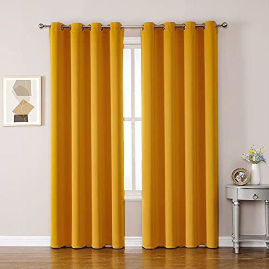 GetUSCart- ChrisDowa Grommet Room Darkening Curtains for Bedroom