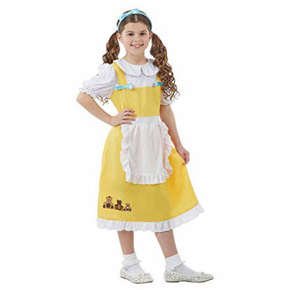 Picture of fun shack Girls Brothers Grimm Fairytale Girl Costume Childrens Fairytale Three Bears Dress - Small