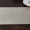 Picture of Solino Home 100% Pure Linen Table Runner - 14 x 108 Inch Athena, Handcrafted from European Flax, Natural Fabric Runner - Natural