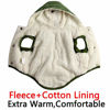 Picture of Vecomfy Fleece Lining Extra Warm Dog Hoodie in Winter for Large Dogs Jacket Pet Coats with Hooded Green XXXL