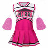 Picture of yolsun Cheerleader Costume for Girls Halloween Cute Uniform Outfit (4-5 Years, Rosy)