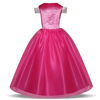 Picture of Girls Princess Dress Costume Halloween Birthday Dress Up with Accessorries 3-8Years pink 130cm