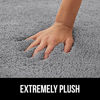 Picture of Gorilla Grip Premium Luxury Bath Rug, 30x20, Absorbent, Soft, Thick Shag, Bathroom Mat Rugs, Machine Wash and Quick Dry, Plush Carpet Mats for Bath Room, Shower, Bathtub and Spa Floors, Light Gray