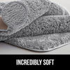 Picture of Gorilla Grip Premium Luxury Bath Rug, 30x20, Absorbent, Soft, Thick Shag, Bathroom Mat Rugs, Machine Wash and Quick Dry, Plush Carpet Mats for Bath Room, Shower, Bathtub and Spa Floors, Light Gray