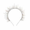 Picture of Raw Crystal Quartz Crown Headband - HAIMEIKANG Handmade Tiara Natural Stone Headband for Woman Wedding and Parties (style 1