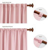 Picture of Deconovo Back Tab and Rod Pocket Blackout Curtains for Living Room - (42x84 Inch, Coral Pink, 2 Panels) Thermal Insulated Light Blocking Curtains