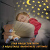 Picture of BEREST Baby Sleep Soother Happy Bear, Mom's Heartbeat Bear Lullabies & Shusher White Noise Machine, Nursery Decor Night Light Projector, Toddler Crib Sleeping Aid, Baby Shower Gifts Portable Teddy