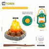 Picture of MITCIEN Camping Toys Play Set, Pretend Campfire, play food for kids with Oil Lantern, Pretend Fruits Vegetables Cutting, S'Mores, Indoor Outdoor Toys for Toddler