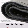 Picture of Black Genuine Leather Steering Wheel Cover Soft Silica Gel Liner 15 Inch for Fusion Altima Etc Most Cars