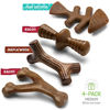 Picture of Benebone Holiday 4-Pack Durable Dog Chew Toys for Aggressive Chewers, Real Flavors, Medium, Made in USA