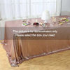 Picture of Poise3EHome 72×108'' Rectangle Sequin Tablecloth for Party Cake Dessert Table Exhibition Events, Rose Gold