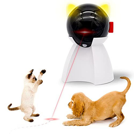 Picture of Cat Toy Interactive Automatic, Motion Activated Laser Toy for Indoor Cats/Dogs/Kitten/Kitty, USB Rechargeable, Auto On/Off, Fast and Slow Random Pattern, Silent