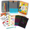 Picture of Fun Activity Kit Case for Kids 3+ Includes Colored Pencils, Stencil, & 60-Page Activity Book with Reusable Kids Stickers, Rainbow Scratch-Off Paper, Coloring Pages, & More by Art with Smile