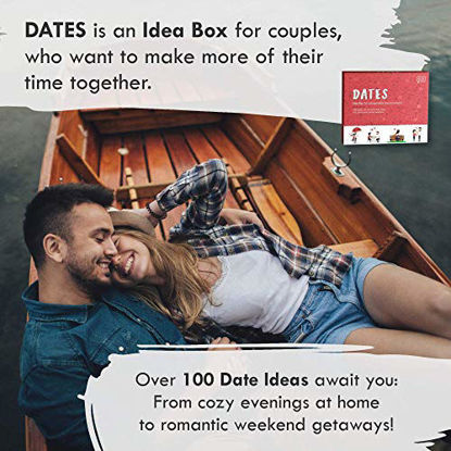 Picture of Couple Box » Dates « | 100+ Date Night Ideas and Conversation Starters | Anniversary or Valentines Day Couples Gift for Him and Her, Unique Wedding Gift | Couples Game with 120 Date and Question Cards