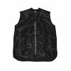 Picture of Betty Dain Glitz Rhinestone Zipper Salon Stylist Vest, Rhinestone Closure and Iridescent Fabric, V-Neckline, Adjustable Belt, Pockets with Zippered Bottoms, Water Resistant Lightweight, Black, XS