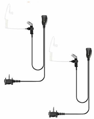 Picture of 2 Pack Single Wire Earpiece with Reinforced Cable for Motorola Vertex Radios VX-210 VX-231 VX-261 VX-264 VX-351 VX-354 VX-424 VX-451 VX-454 VX-459 EVX-261 EVX-531 EVX-534 EVX-539,Acoustic Tube Headset