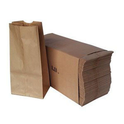 Picture of Paper Lunch Bags, Paper Grocery Bags, Durable Kraft Paper Bags, Pack Of 500 Bags (6lb, Brown)