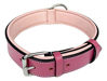 Picture of Soft Touch Collars Raspberry Pink Leather Padded Dog Collar, for Large Female Dogs, Made with Genuine Real Leather, 24" Long x 1.5" Wide