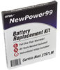 Picture of NewPower99 Battery Kit for Garmin Nuvi 2797, Nuvi 2797LM, Nuvi 2797LMT with Tools, Video Instructions and Long Life Battery