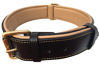 Picture of Soft Touch Collars Black Leather Padded Dog Collar with Heavy Duty Brass Buckle, Size XLarge, 28" Long x 1.75" Wide, Neck Size 22" to 25" Inches