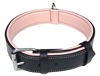 Picture of Soft Touch Collars Padded Dog Collar Leather, Black with Pink Padding, Size Large, Great for Female Dogs, 1.5" Wide