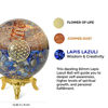 Picture of Orgonite Crystal Lapis Lazuli Ball with Holder - Third Eye Chakra Crystal with Flower of Life Enhances Decision Making and Promotes Friendship, Honesty, Compassion and Integrity