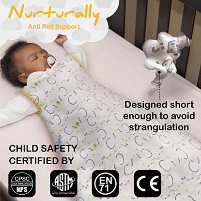 Picture of Nurturally Baby Anti Roll Support - Safe Breathable Fabric for Babies Age 3 to 6 Months Old, Designed in USA (Sleep Sack not Included)