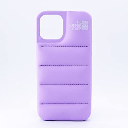 Picture of The Puffer Case for iPhone 12 Pro Max, 6.7 Inch,Cute Luxury Down Soft Touch Jacket 3D Protective Cover [Soft Anti-Scratch Microfiber Lining] for iPhone 12 Pro Max (Lavender)