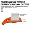 Picture of Vgo 1Pair 0/32°F Chainsaw Gloves, 12-Layer Chainsaw Protection, Safety leather Work Gloves, Mechanic Gloves(GA8912FWCS)