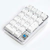 Picture of Mechanical Numeric Keypad GATERON Blue Switch Wired Gaming Keypad Crystal Case White Backlit 21 Keys Mini Numpad Portable Keypad Extended Layout White Magicforce by Qisan