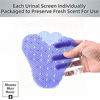 Picture of Anti-Splash Deodorizer Urinal Screen Mats (10 Pack) | Premium Long Bristle Splash Reducing Urinal Cake | Lasting Odor Freshener | Ideal for Bathrooms, Restrooms in Restaurants, Bars, Schools & Offices