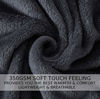 Picture of Soft King Size Blanket for Fall Winter Spring All Season Warm Fuzzy Summer Autumn Throw Blankets for The Bed Fluffy Lightweight 350GSM HOZY Dark Grey 90"x108"