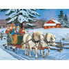 Picture of Bits and Pieces - Value Set of Three (3) 300 Piece Jigsaw Puzzles for Adults - Each Puzzle Measures 18" X 24" - 300 pc The Greeters, Homecoming, Winter Christmas Puzzle Jigsaws by Artist John Sloane